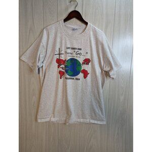 Men’s Vintage Matthew Theme "Go" Religious Visit Catholic T-Shirt XL USA